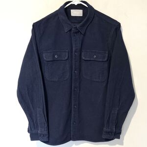 Everlane Button Down Flannel Shirt - Navy - Dual Pocket - Size Large
